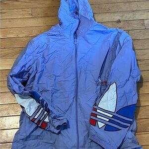 adidas Lavender Trefoil Zip Hoodie
